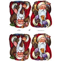Old Time Santa Christmas Scraps ~ Germany